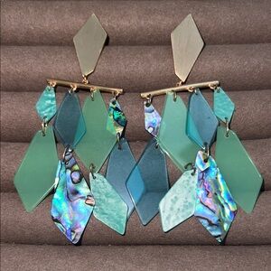 Kendra Scott Hannah Earring - Rose Gold Abalone Mix